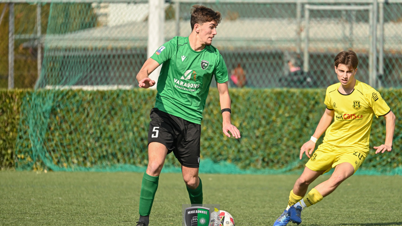 Μακεδονικός Κ19- Αναγέννηση Καρδίτσας Κ19 6-1: Εντυπωσιακή νίκη και κορυφή