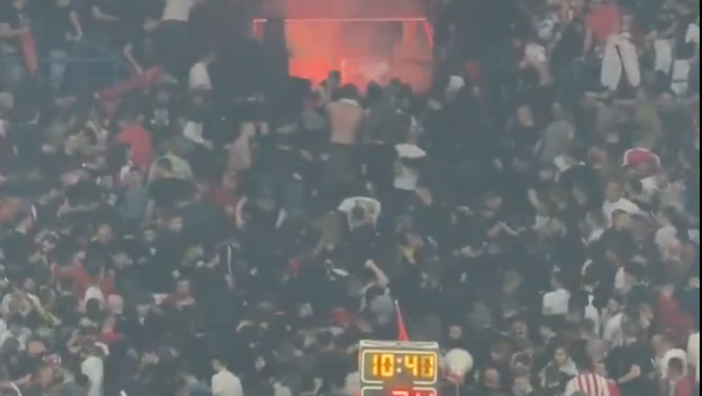 Επεισόδια πριν το σερβικό ντέρμπι: Οπαδοί του Ερυθρού Αστέρα συγκρούστηκαν με την αστυνομία