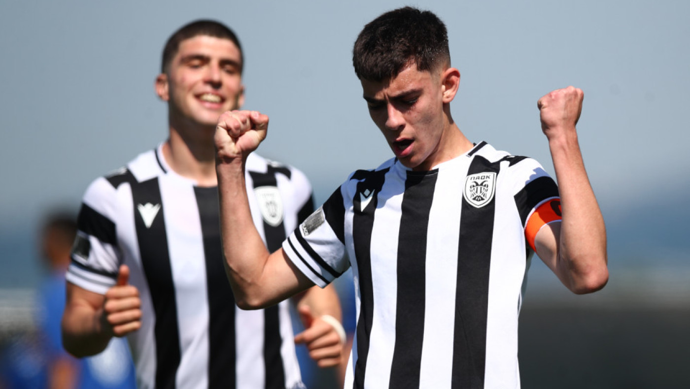 Ο ΠΑΟΚ Κ17 επέστρεψε στις νίκες με πεντάρα και συνεχίζει να ελπίζει