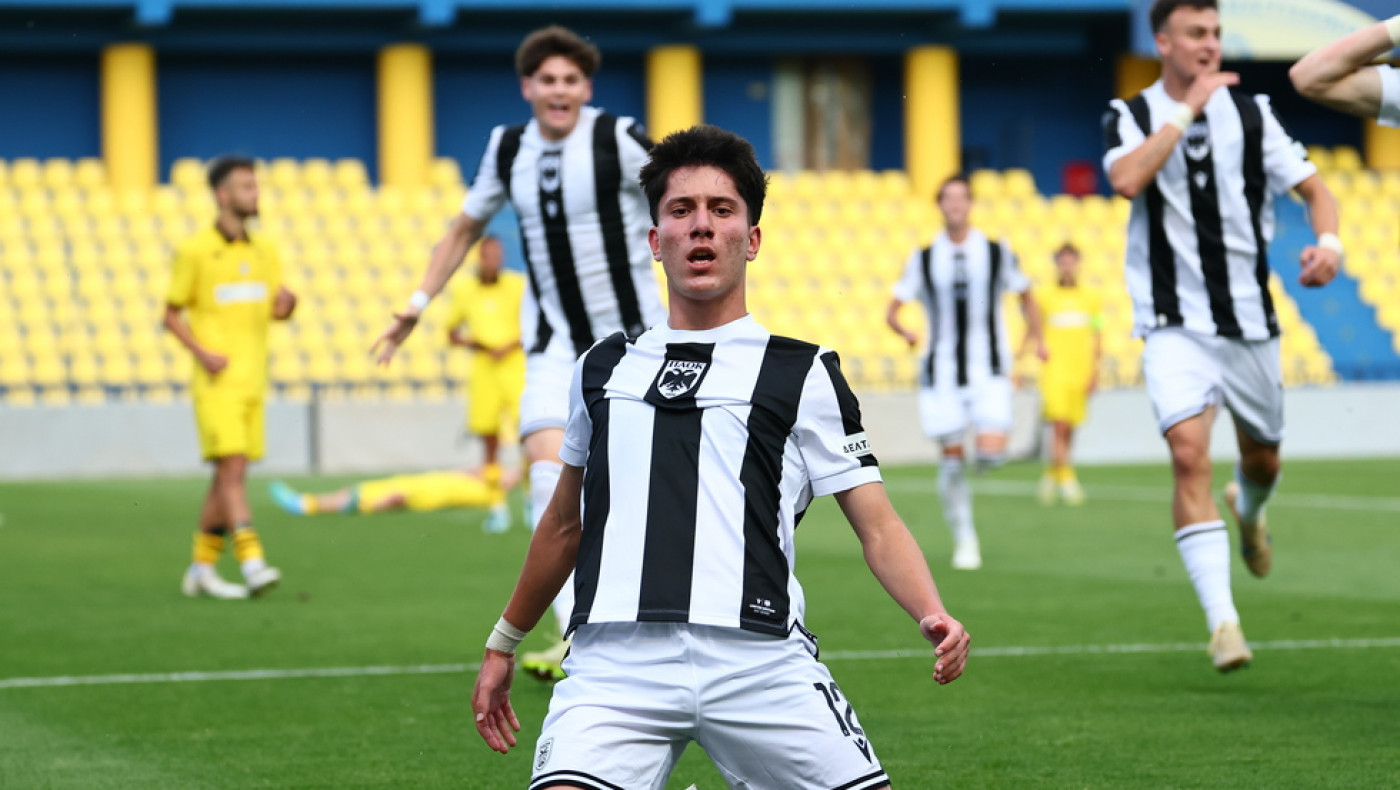 ΠΑΟΚ Κ19-Αρης Κ19 1-0: Νταμπλούχος ο Δικέφαλος, ο Κυριαζίδης με κεφαλιά του χάρισε το Κύπελλο