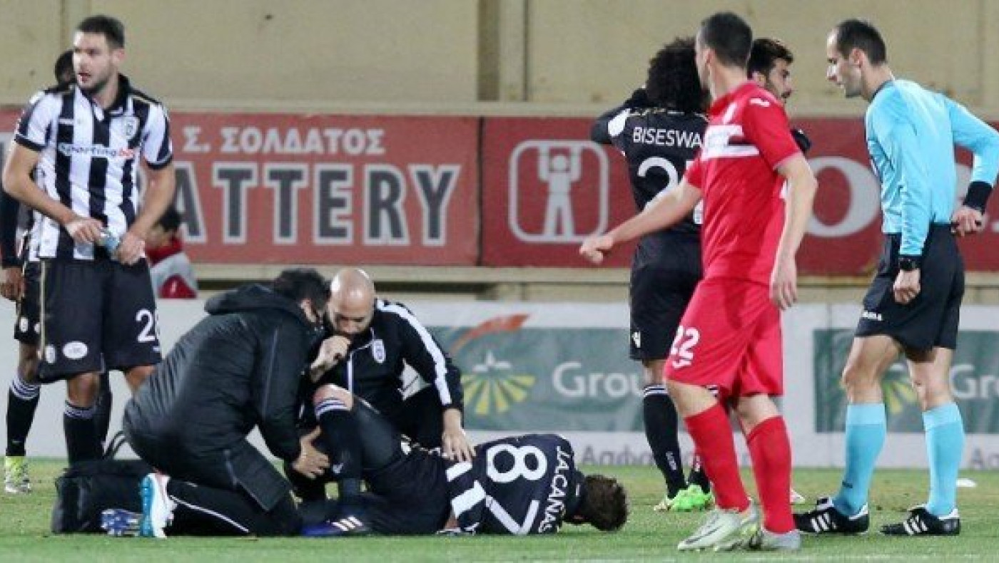 Αγωνία για     Κάνιας που τραυματίστηκε στην Ξάνθη!