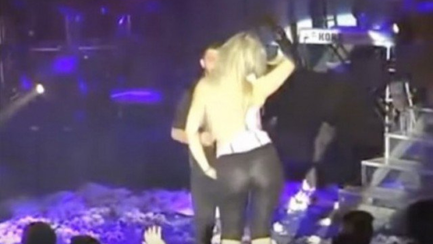 Το διαφανές κολάν που χόρευε τσιφτετέλι, τρέλανε τον Δημάκη! (vid)