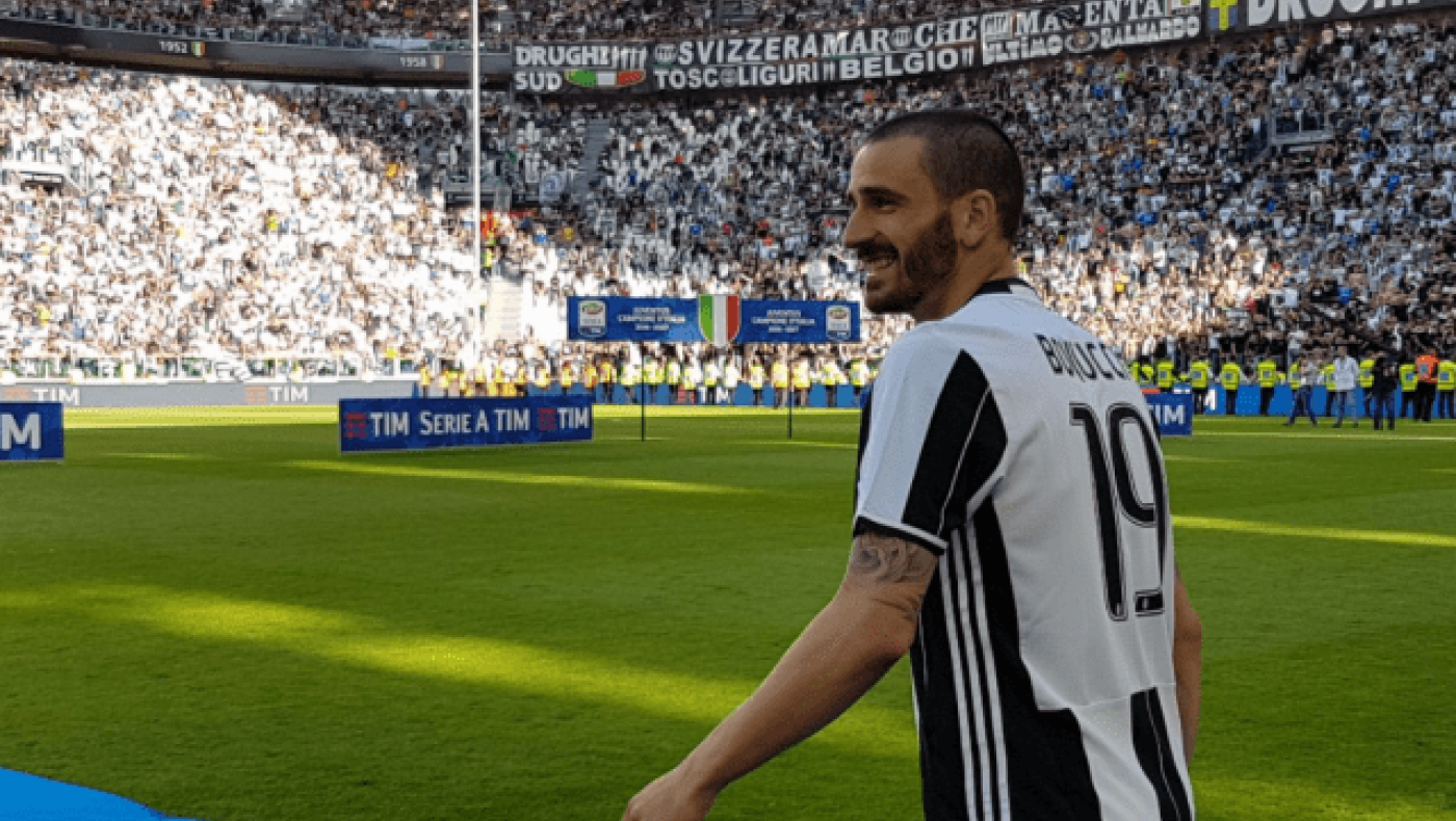 Περίλυπος ο γιος του Μπονούτσι στη φιέστα της Γιουβέντους (pic)