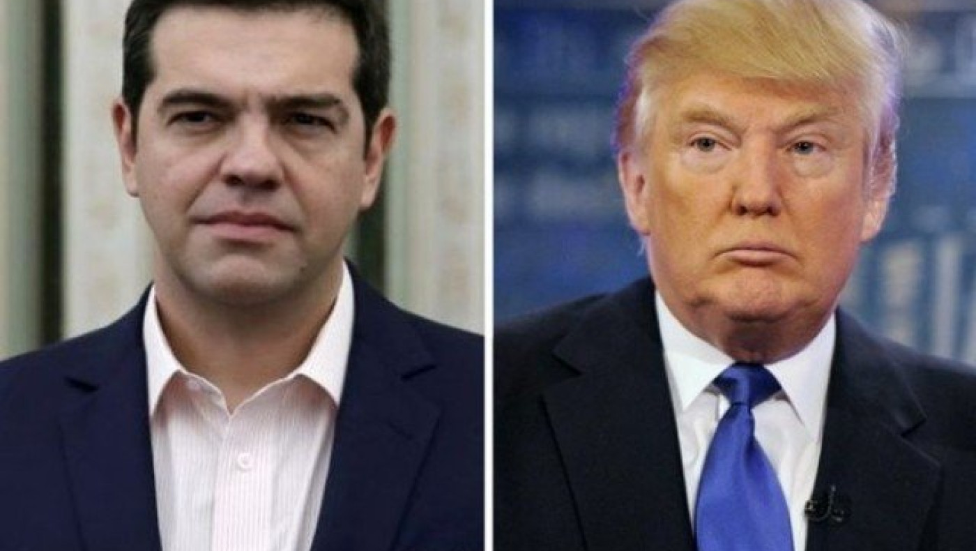 Η πρώτη συνάντηση του Αλέξη Τσίπρα με τον Ντόναλντ Τραμπ (ΦΩΤΟ)