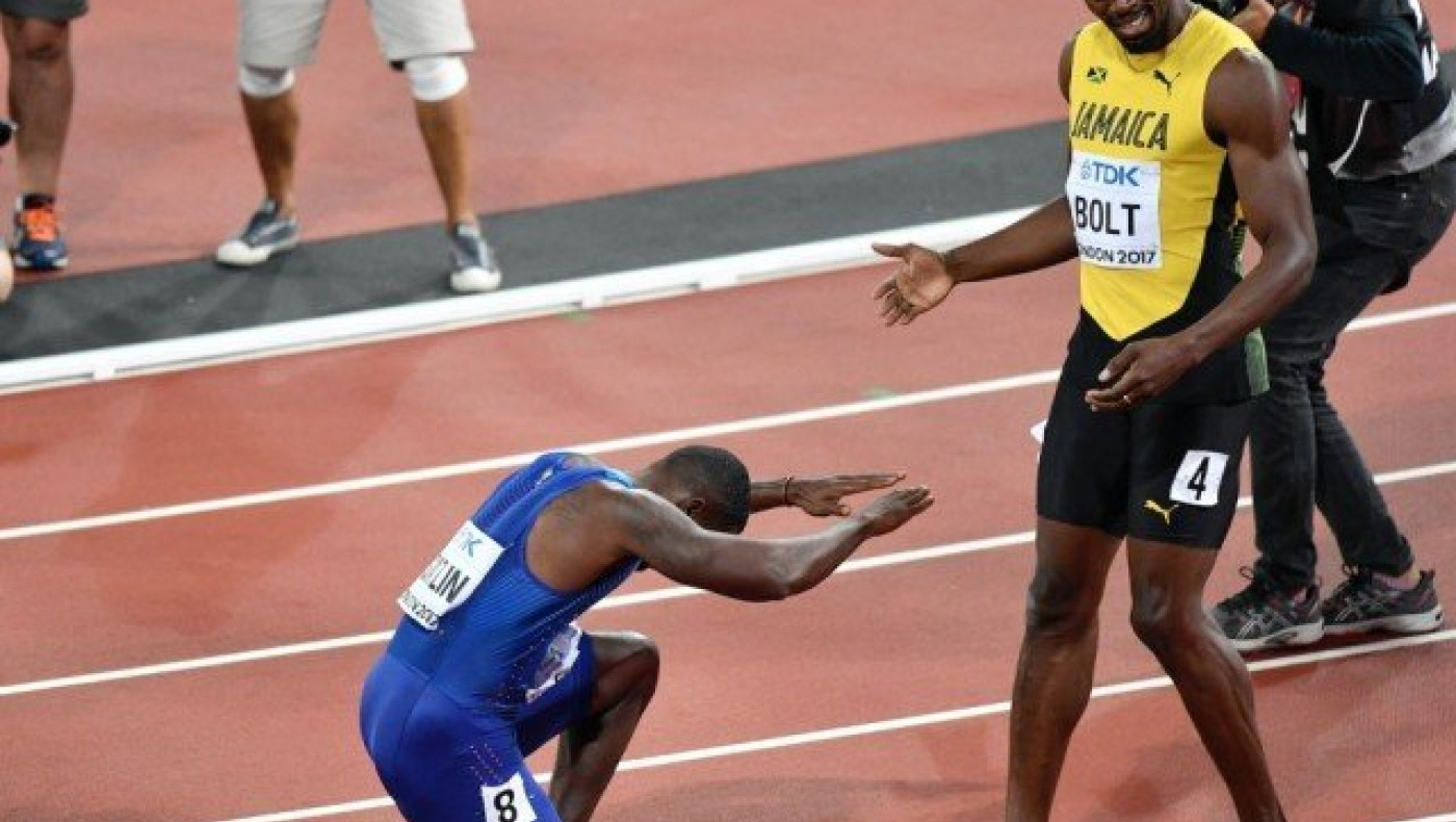 Προσκύνησε  τον  Μπολτ ο θριαμβευτής Γκάτλιν (vids)
