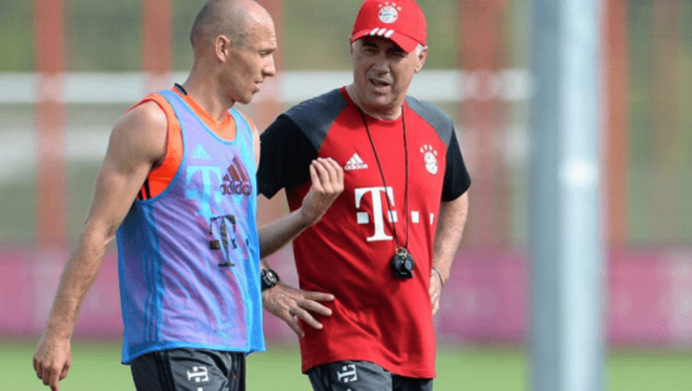 «Καρφιά» Ρόμπεν για τις προπονήσεις του   Αντσελότι