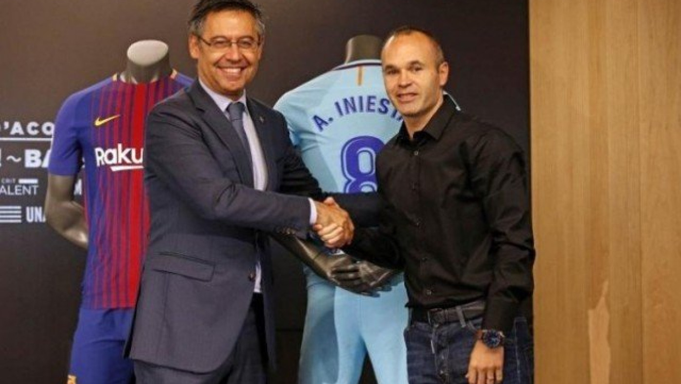 Για πάντα                    στην Μπάρτσα ο Ινιέστα!