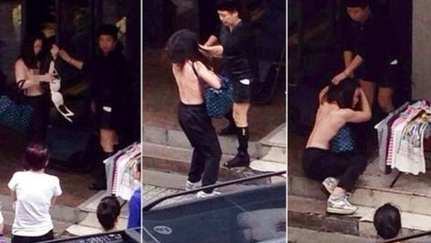 Την πέταξαν γυμνή στο δρόμο, αφού την έπιασαν στα πράσα να κλέβει ρούχα!