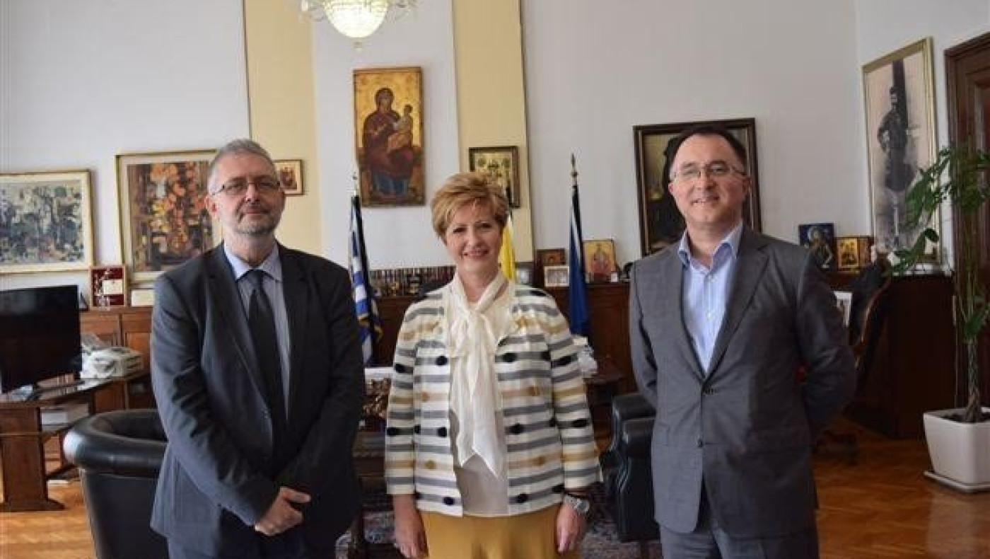 Συνάντηση της Κόλλια-Τσαρουχά με Πρόεδρο και Εμπορικό Διευθυντή ΟΛΘ ΑΕ