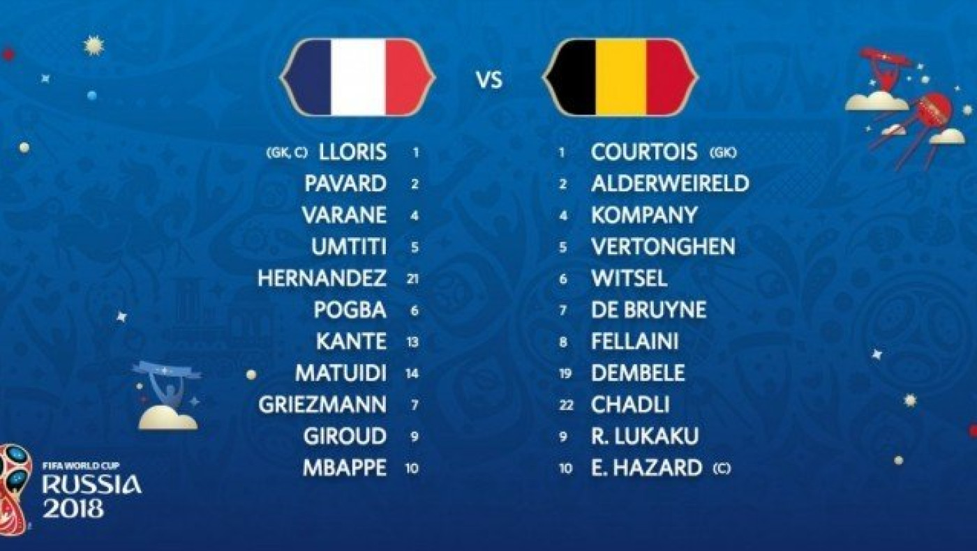 Οι ενδεκάδες του μεγάλου ημιτελικού μεταξύ Γαλλίας και Βελγίου