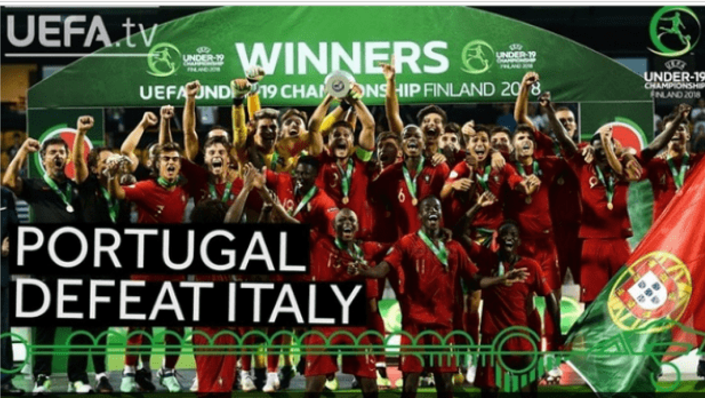 Πρωταθλήτρια      Ευρώπης      U19   η      Πορτογαλία    !