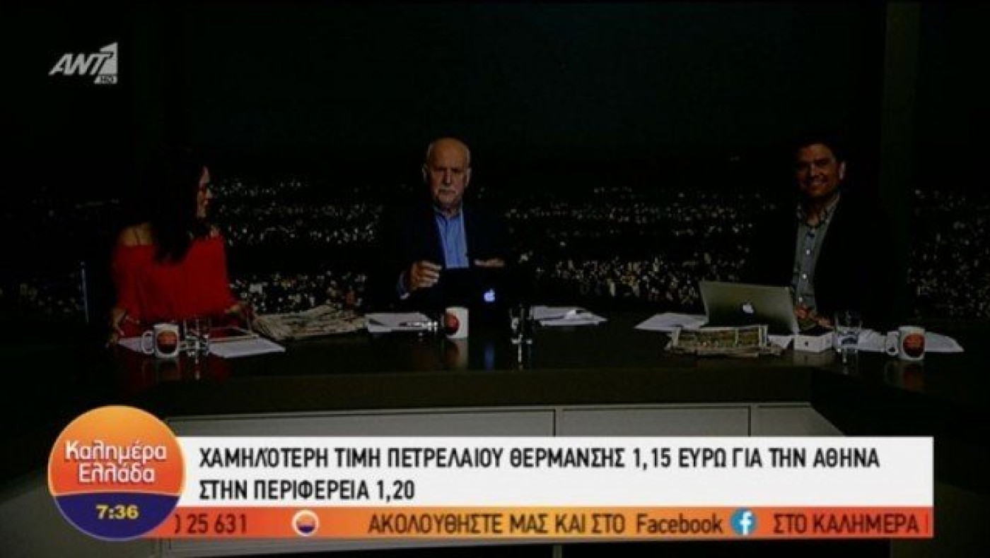 «Έπεσαν» τα φώτα στην εκπομπή του Γιώργου Παπαδάκη (BINTEO)