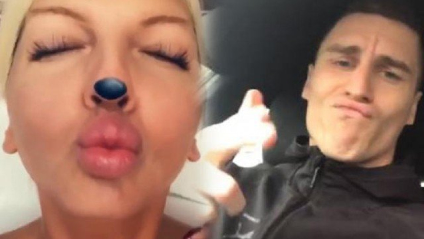 Η «γατούλα» Γελένα στέλνει φιλιά μέσα από το μπάνιο της στον Βράνιες