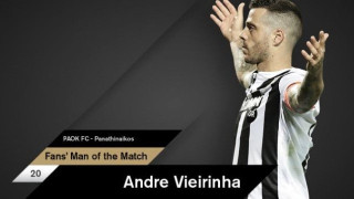 Πολυτιμότερος με Παναθηναϊκό ο                  Αντελίνο Βιεϊρίνια