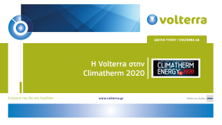 Η Volterra στην έκθεση Climatherm - Energy 2020