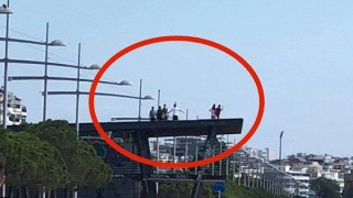 Απίστευτο: Παιδιά στην οροφή αντλιοστασίου της ΕΥΑΘ στη Νέα Παραλία Θεσσαλονίκης