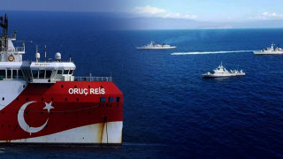 Η παράταξη των ελληνικών πλοίων απέναντι στο Oruc Reis