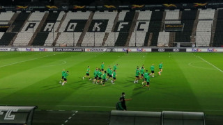 ΠΑΟΚ - Ομόνοια: Η προπόνηση των Κυπρίων στην Τούμπα