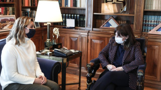 Τετ -α- τετ της Σοφίας Μπεκατώρου με την Πρόεδρο της Δημοκρατίας