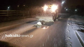 Στην... κατάψυξη η Χαλκιδική, πού χρειάζονται αλυσίδες