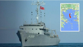 Βολτάρει (;) στο Αιγαίο, χωρίς... στίγμα το «Τσεσμέ»
