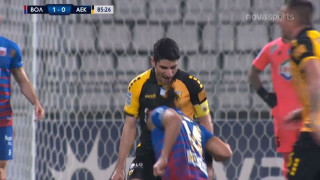 ΝΠΣ Βόλος-ΑΕΚ: Κουτουλιά αλά Ζιντάν του Μπαριέντος στον Μάνταλο