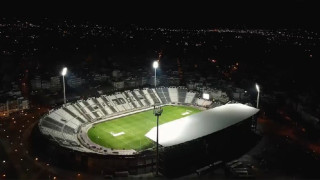 Το βίντεο της φωταγωγημένης Τούμπας από drone