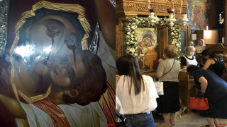 Η εικόνα της Παναγίας της Παρηγορήτριας που δακρύζει 7 μήνες