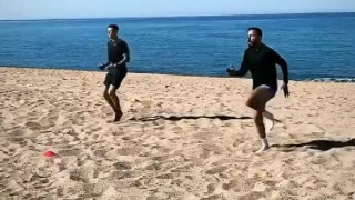 Προπόνηση στην παραλία για Μήτρογλου!