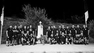 ΠΑΟΚ: Στάση του τμήματος πάλης στα Τέμπη και αφιέρωση