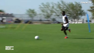 ΠΑΟΚ: Προπόνηση με ομιλία Λουτσέσκου και γκολάρα από τον Βαρέλα!