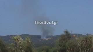 Πυρκαγιά στην Τορώνη Χαλκιδικής