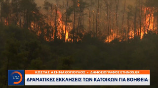 «Βοήθεια! Καιγόμαστε!»: Κραυγή αγωνίας από κάτοικο της βόρειας Εύβοιας