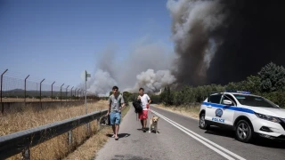 Κλειστή η Εθνική Οδός Τριπόλεως-Πύργου, λόγω της πυρκαγιάς