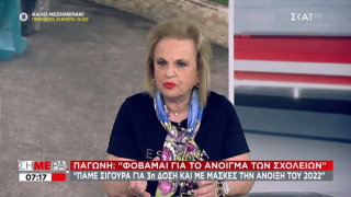 Παγώνη: Μέχρι πότε θα έχουμε μάσκες – Ανησυχία για το άνοιγμα των σχολείων