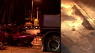 Θεσσαλονίκη: Κόλλησε νταλίκα με βαγόνι του Μετρό