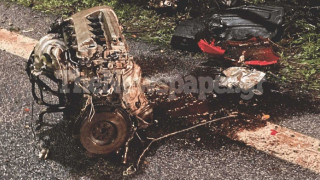 Εθνική Οδός: Κάηκε ζωντανός σε φρικτό τροχαίο