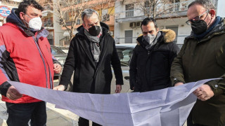 Δήμος Θεσσαλονίκης: Επιθεώρηση Ζέρβα στα έργα ανάπλασης πέριξ της οδού Χαλκιδικής