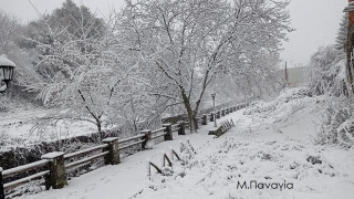 Ο «Φίλιππος» έφερε χιόνια στη Χαλκιδική
