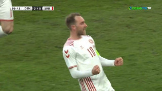 Αποθέωση Ερικσεν στην Κοπεγχάγη και γκολάρα στο 3-0 επί της Σερβίας (βασικός ο Ζίφκοβιτς)