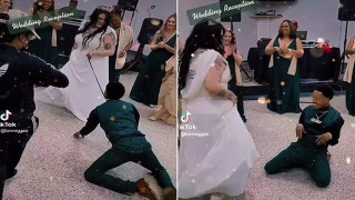 Σάλος με βίντεο από γάμο που η λευκή νύφη έσερνε με το λουρί τον μαύρο γαμπρό