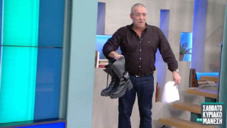 Το ταβάνι στάζει πάνω από τον… ματιασμένο Νίκο Μάνεση (vid)
