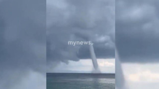 Εντυπωσιακός υδροστρόβιλος στη Χαλκιδική