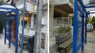 «Ρεζίλι πανελληνίως!»: Viral το παγκάκι που μπήκε έξω από το σκέπαστρο