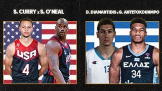 Αντετοκούνμπο-Διαμαντίδης εναντίον Σακίλ-Κάρι στον τελικό του Fan Vote της FIBA