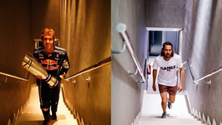 Σεμπάστιαλ Φέτελ: Βρέθηκε στην ίδια σκάλα και φωτογραφήθηκε 12 χρόνια μετά