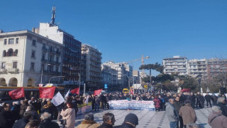 Θεσσαλονίκη: Διαμαρτυρία των συνταξιούχων για τις συντάξεις και τις μειώσεις
