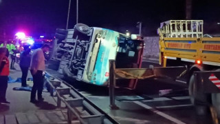 Ανατράπηκε πούλμαν Τουρκικής ομάδας- Σε σοβαρή κατάσταση δύο ποδοσφαιριστές