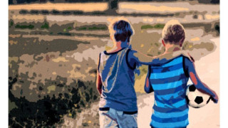 Θεσσαλονίκη: Nέα τοιχογραφία κατά της οπαδικής βίας σε σχολείο της Νεάπολης