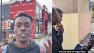 Άγριο κράξιμο σε YouTuber: Αγόρασε φαγητό για άστεγο, αλλά το έφαγε επιδεικτικά μπροστά του